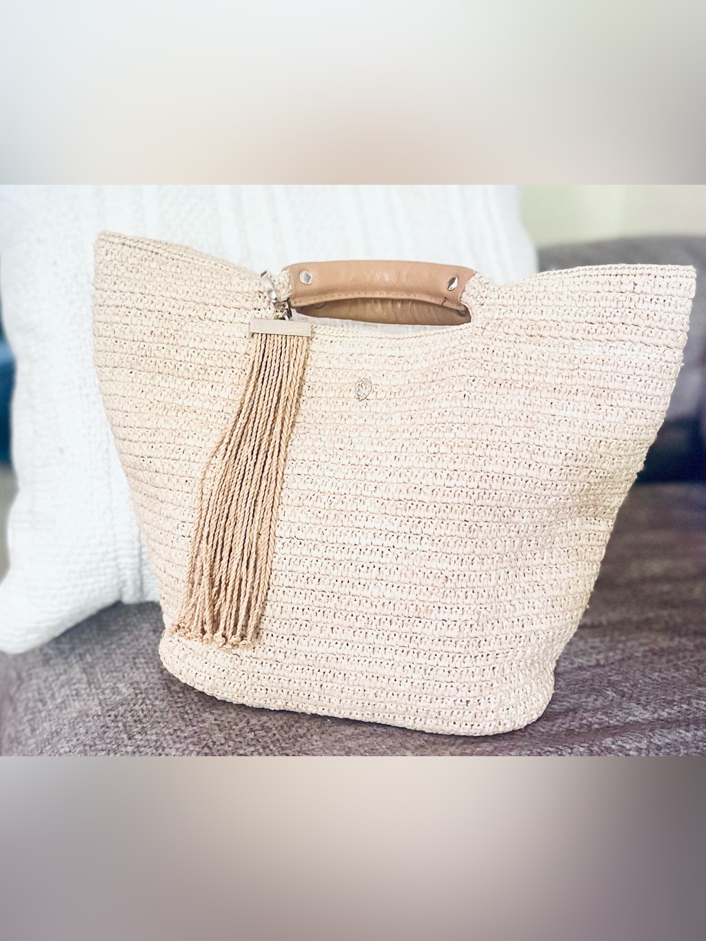 Helen Kaminski Raffia Woven Tote — image 2 of 8
